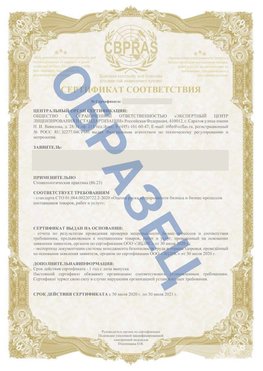 Образец Сертификат СТО 01.064.00220722.2-2020 Сызрань Сертификат СТО 01.064.00220722.2-2020 
